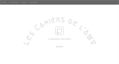 Desktop Screenshot of cahiers.amv-france.com